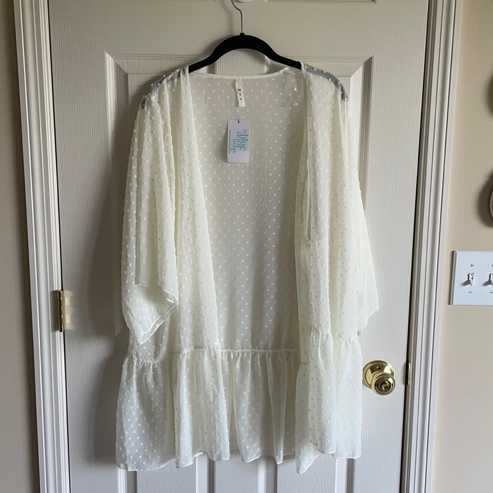 Swiss Chiffon Kimono Ivory